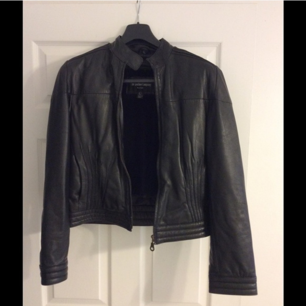 Genuine leather Moto jacket with removable lining